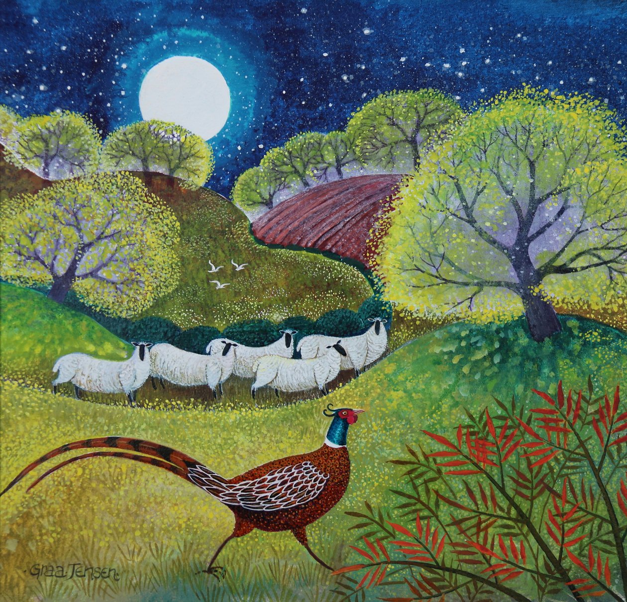Mr. Handsome, 2024 (acrylverf op linnen) door Lisa Graa Jensen