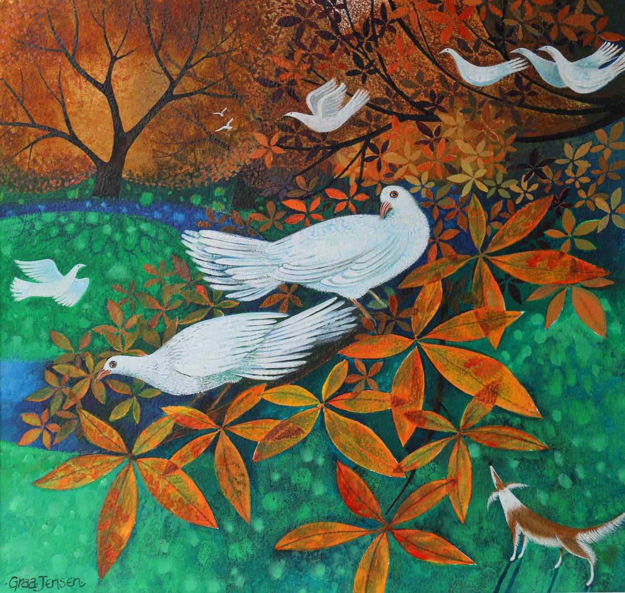 Witte Duiven door Lisa Graa Jensen