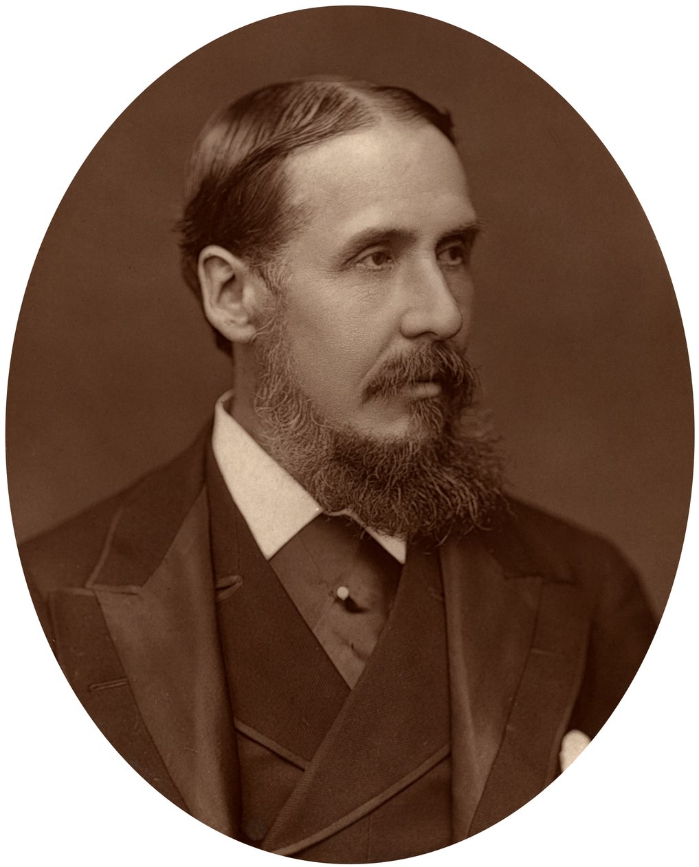 Sir Charles Rivers Wilson, ridder, ambtenaar en financier, ca. 1880 door Lock and Whitfield
