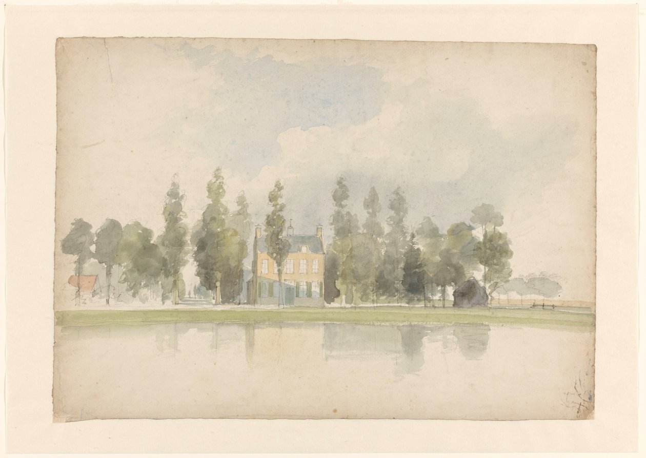 Huis aan de Vliet te Voorburg door Lodewijk Johannes Kleijn