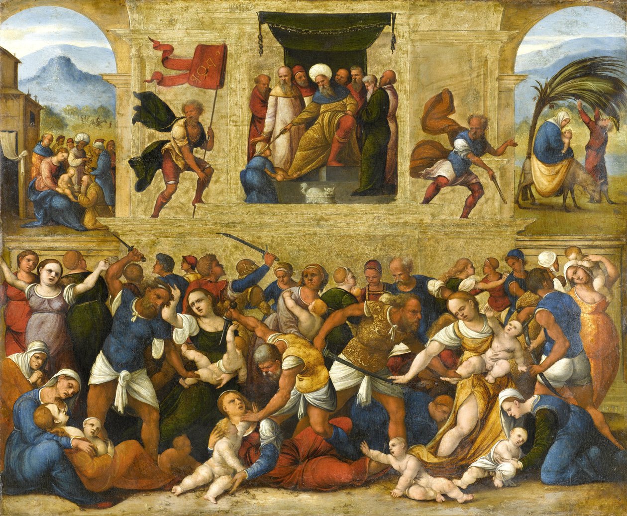 De Kindermoord door Lodovico Mazzolino