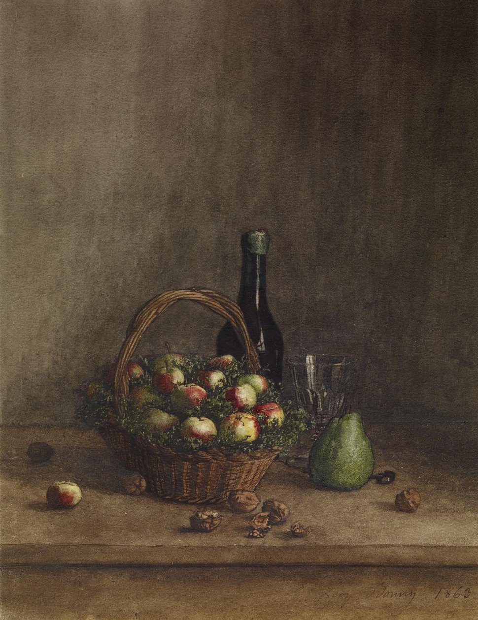 Stilleven met Wijn en Fruit door Léon Bonvin