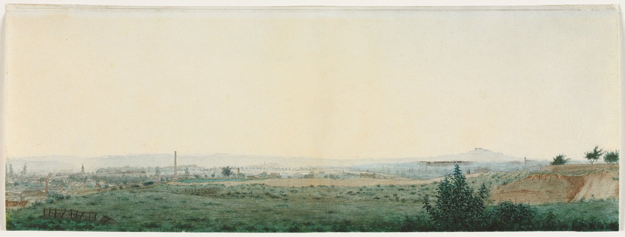 Landschap nabij Parijs door Léon Bonvin