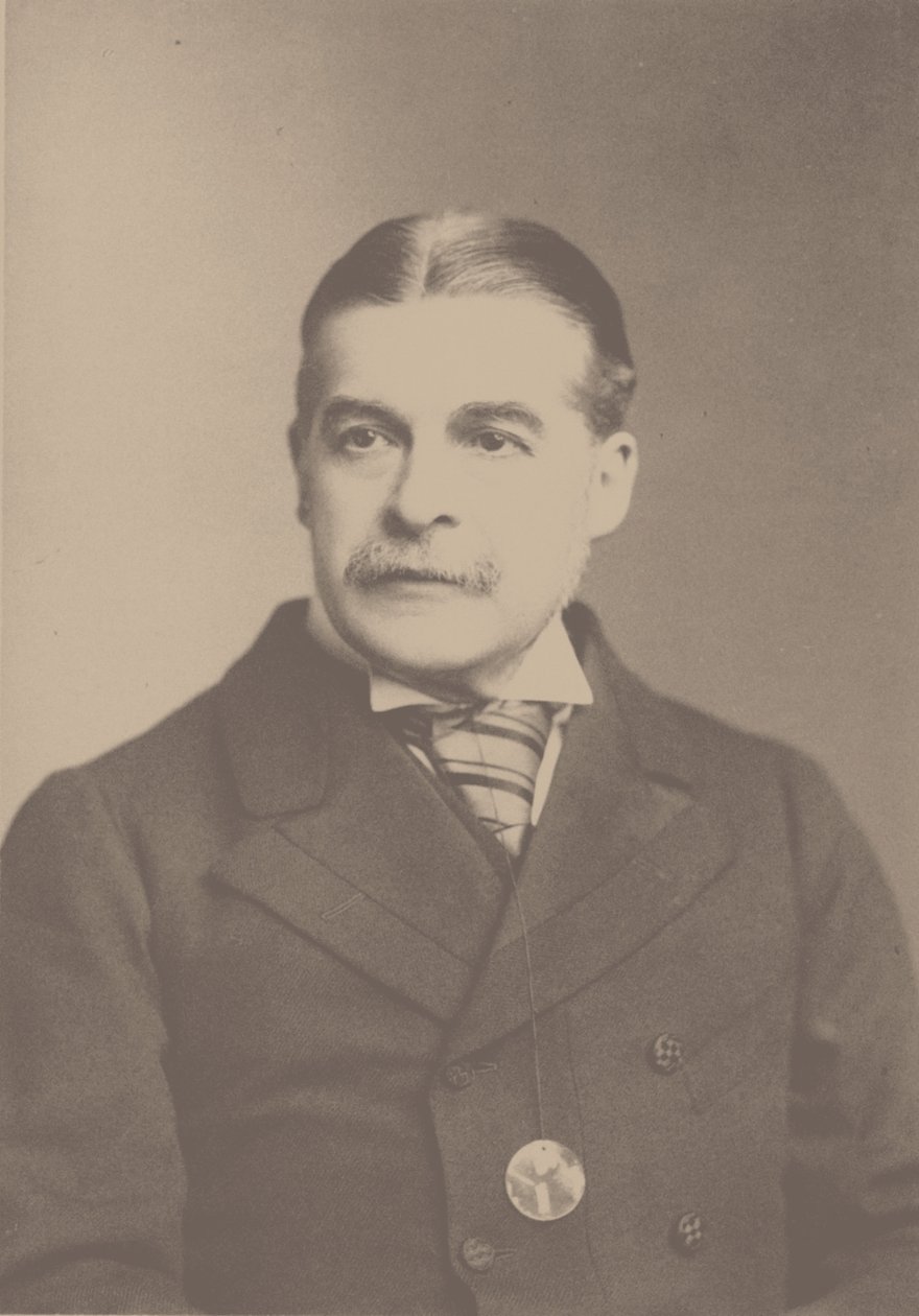 Portret van de Componist Sir Arthur Sullivan 1842-1900, 1880s door London . Photo studio Elliott and