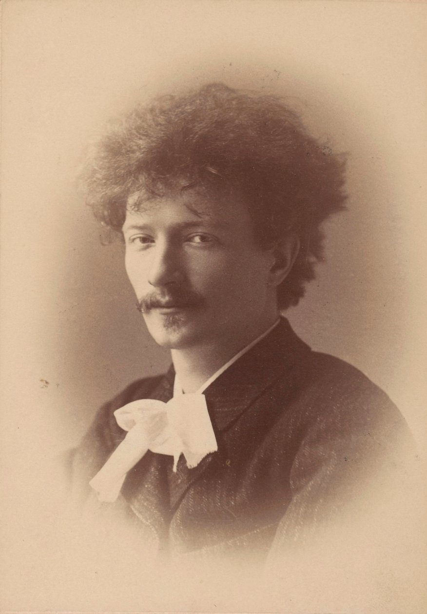 Portret van de componist Ignacy Jan Paderewski 1860-1941, 1890 door London . Photo studio Elliott and
