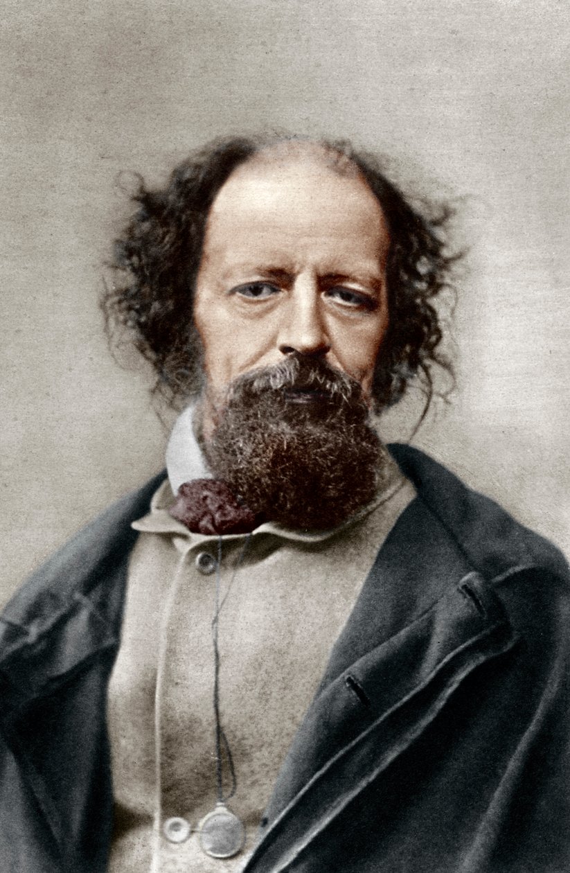 Alfred, Lord Tennyson, Dichter des Vaderlands van het Verenigd Koninkrijk door London Stereoscopic and Photographic Co