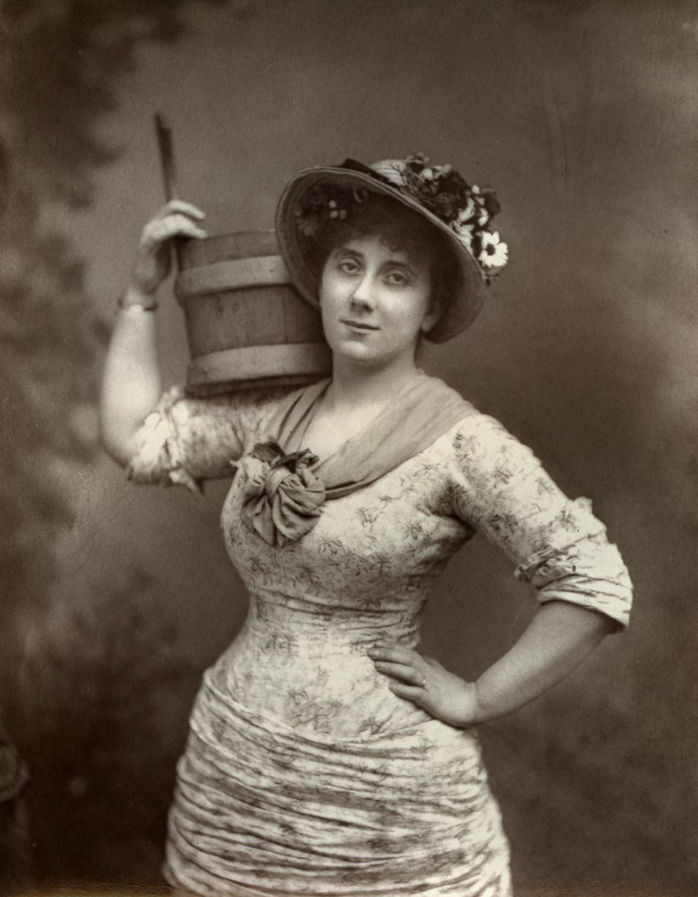 Leonora Braham, Britse operazangeres en actrice, 1882 door London Stereoscopic and Photographic Co