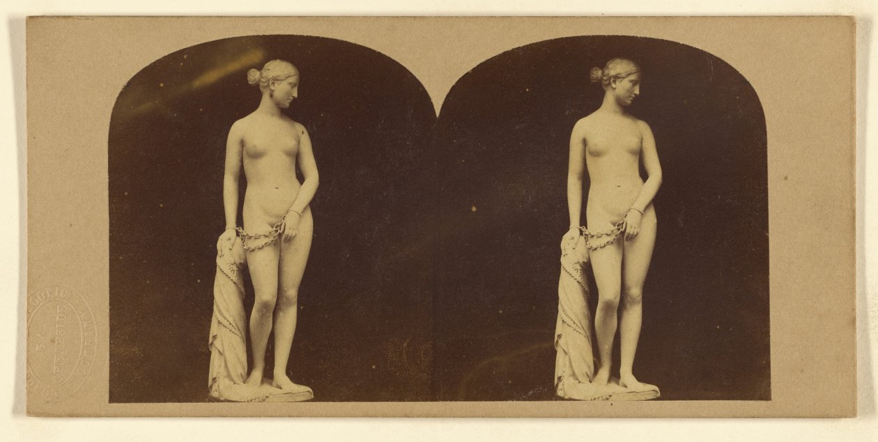De Griekse slaaf. Door Hiram Powers. door London Stereoscopic and Photographic Company