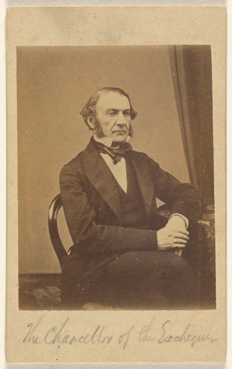 [William Ewart Gladstone, The Chancellor of the Exchequer]. door London Stereoscopic and Photographic Company