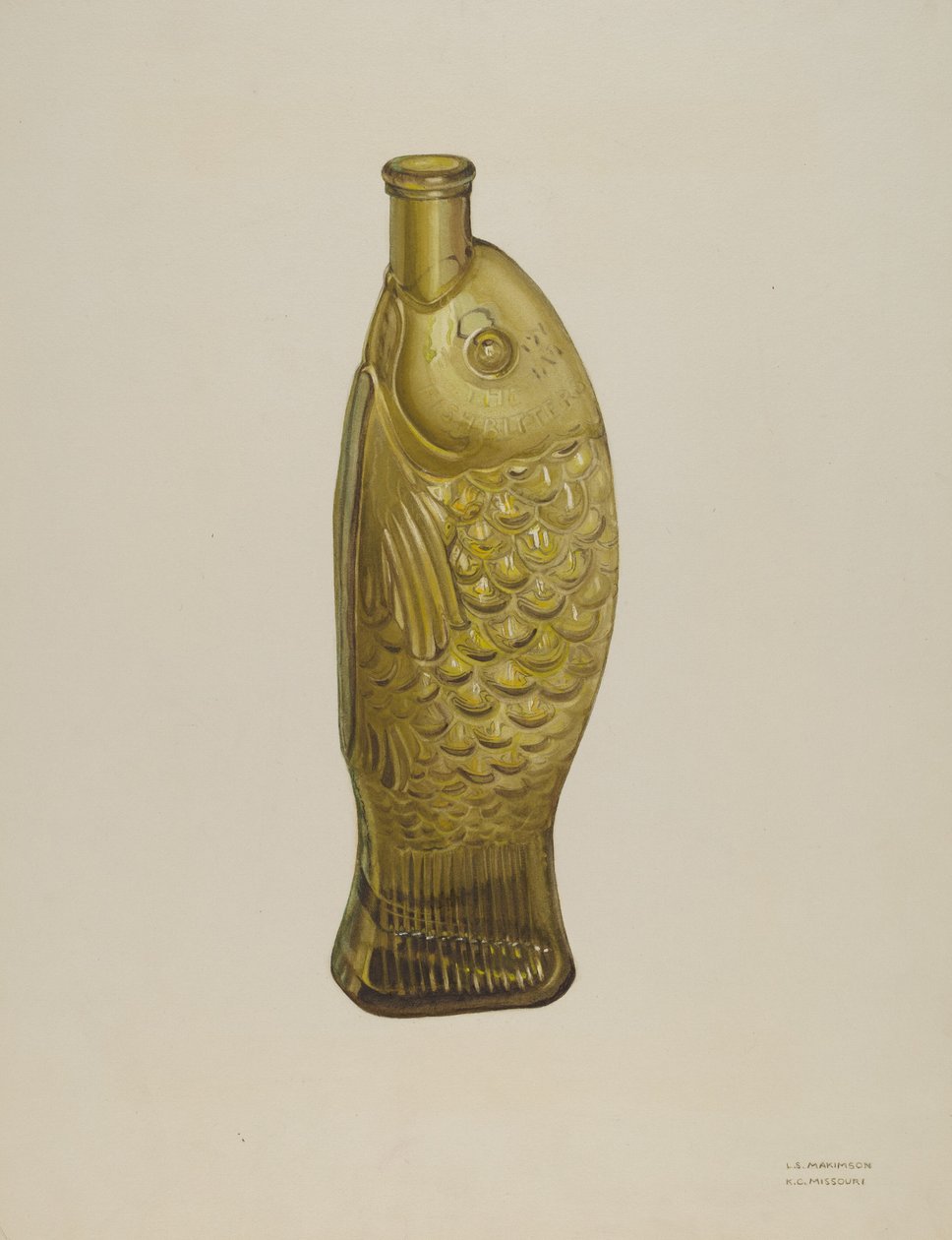 "Fish Bitters" Fles door Loraine Makimson