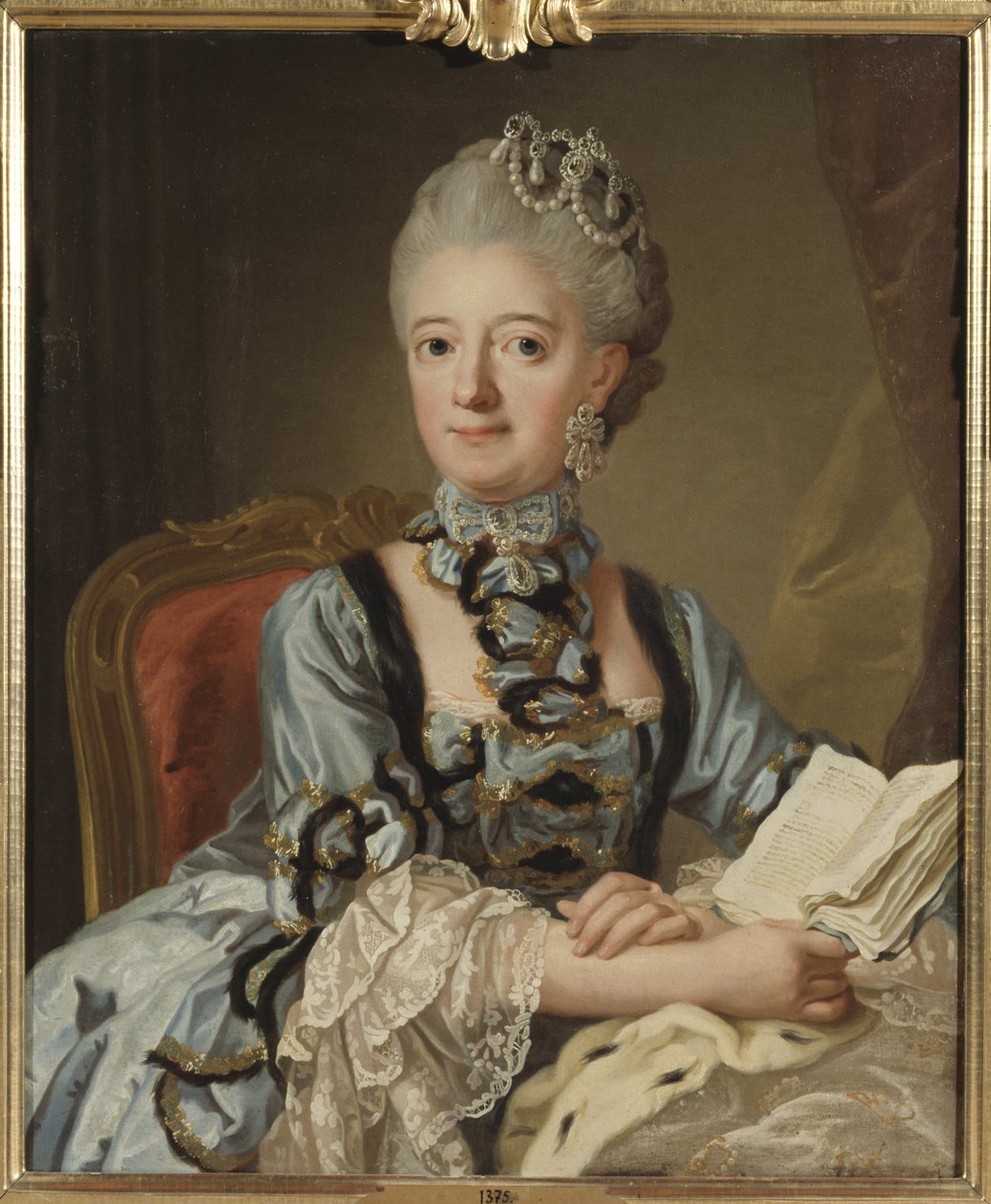 Portret van Louisa Ulrika van Pruisen, koningin van Zweden door Lorens the Younger Pasch
