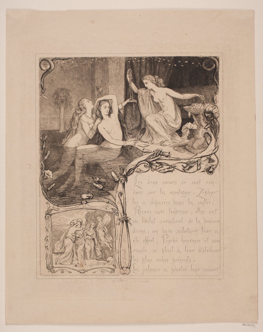 Illustratie nr. 7 voor "L`Amour et Psyché" door Lorenz Frølich