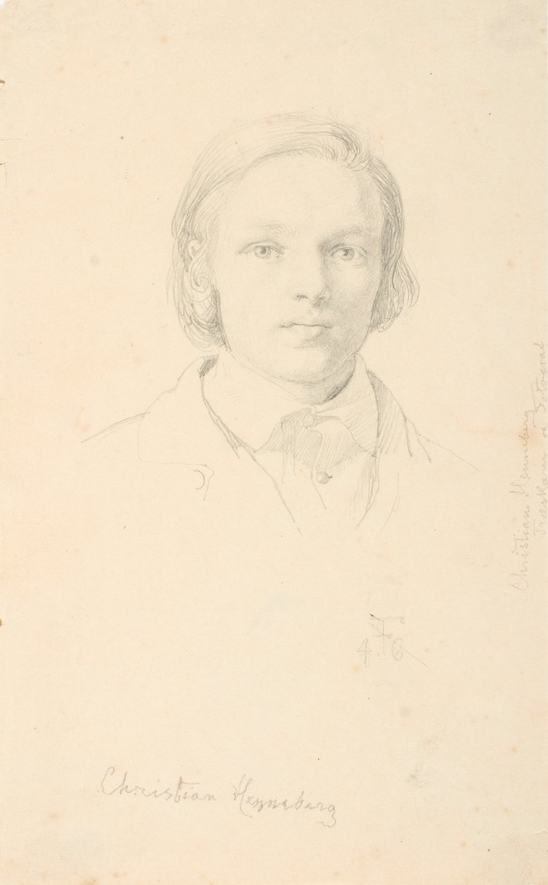 Portret van Christian Henneberg door Lorenz Frølich