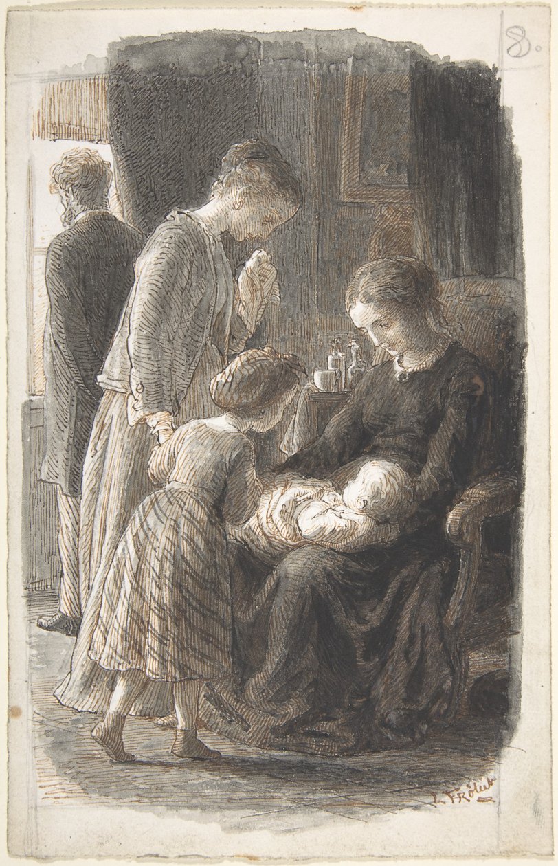 De jonge familie door Lorenz Frølich