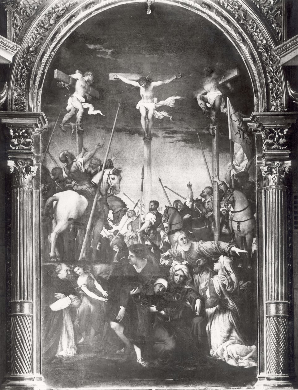 De Kruisiging door Lorenzo Lotto