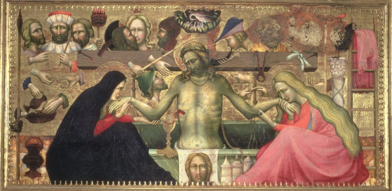 Man van Smarten met instrumenten van de Passie, 1404 door Lorenzo Monaco