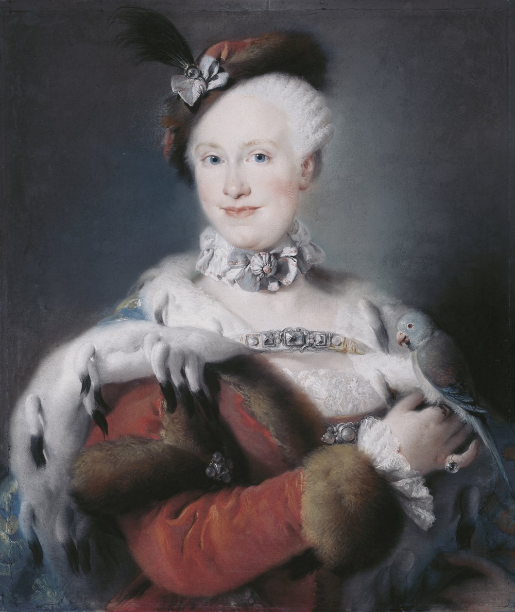 Portret van Infanta Maria Luisa van Spanje 1745-1792, Heilige Roomse Keizerin, 1763 door Lorenzo Baldissera Tiepolo