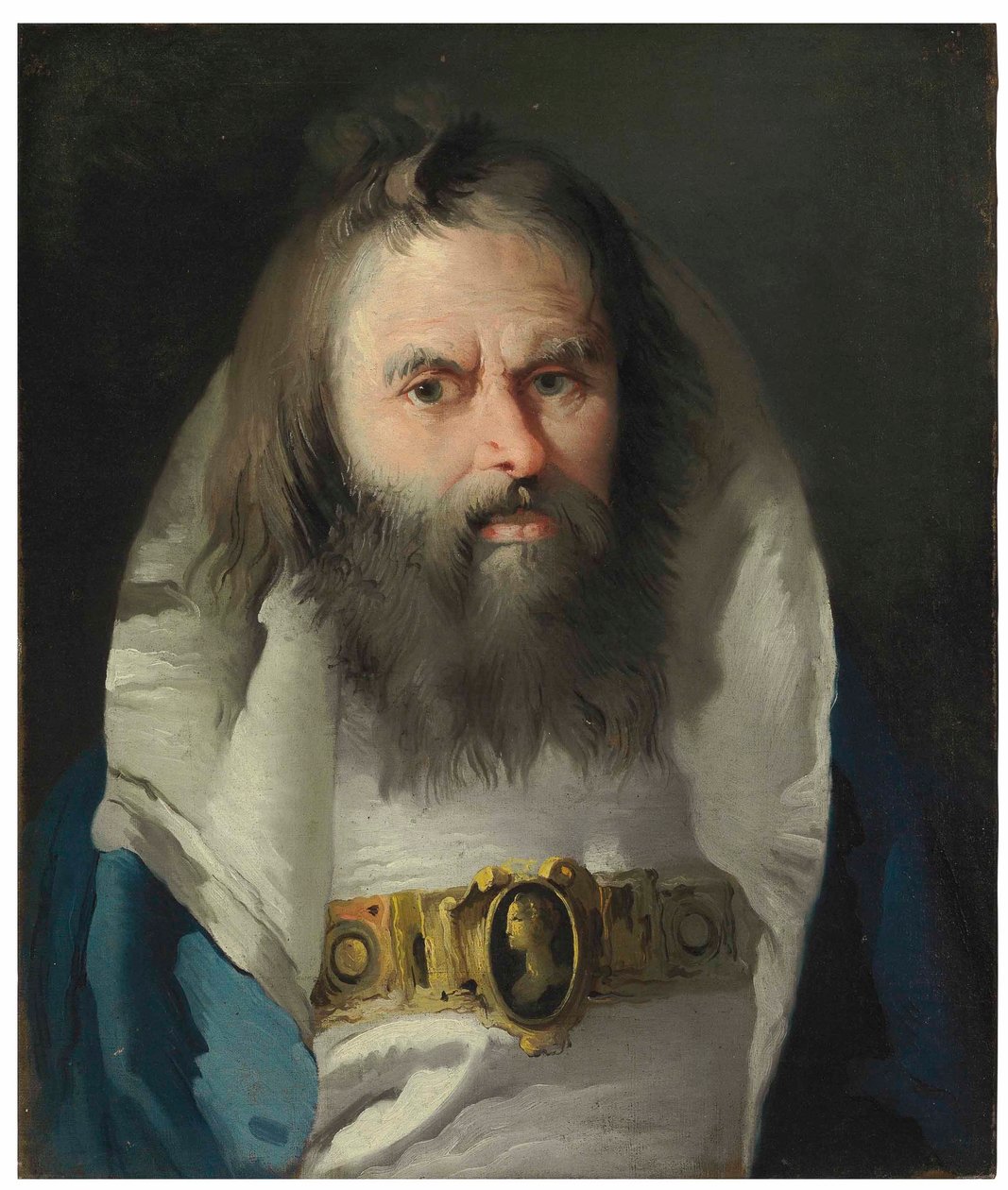 Portret van een man door Lorenzo Baldissera Tiepolo