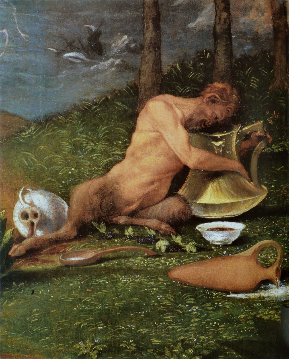 Allegorie van deugd en ondeugd door Lorenzo Lotto