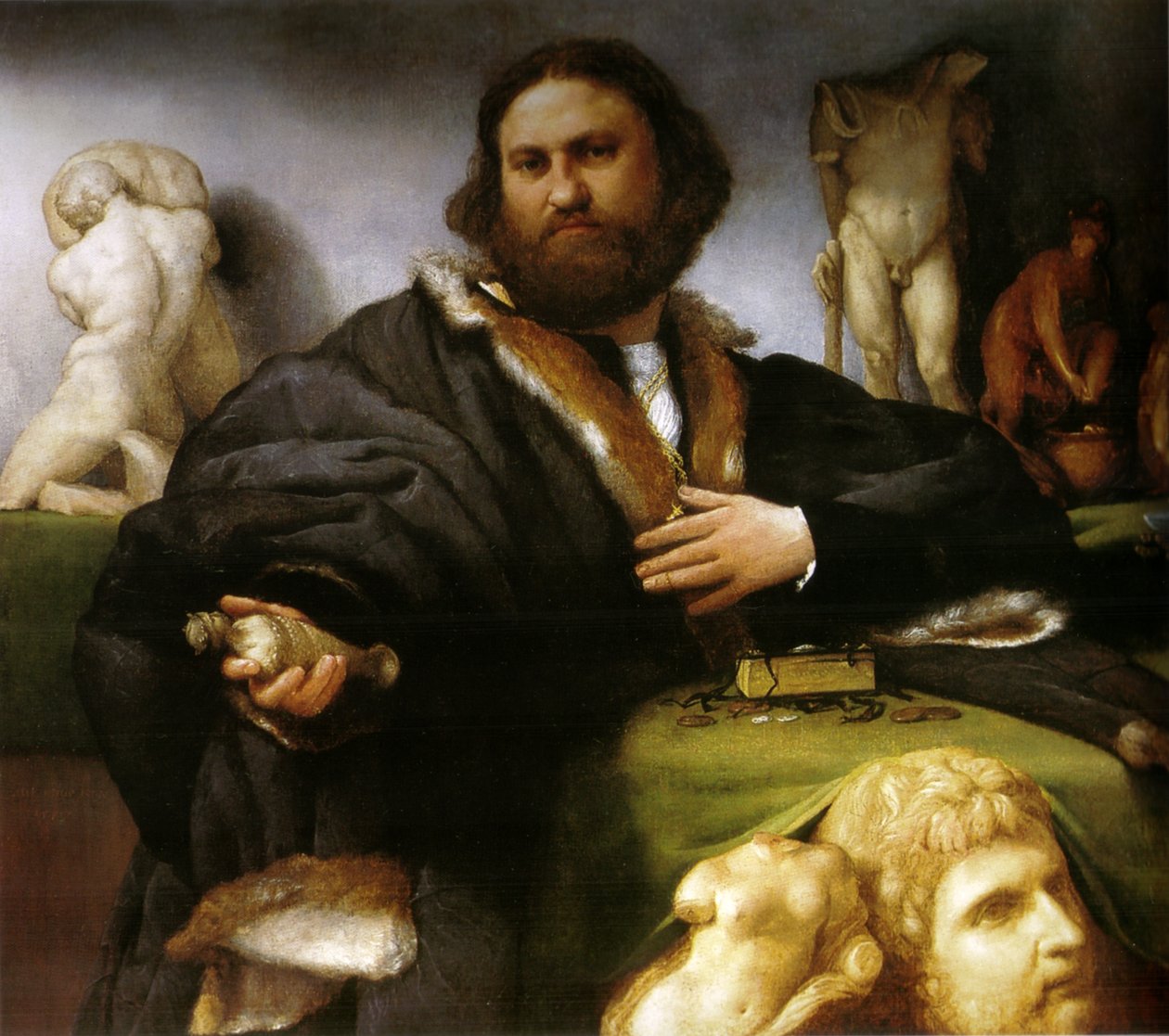 Andrea Odoni (1488-1545) door Lorenzo Lotto