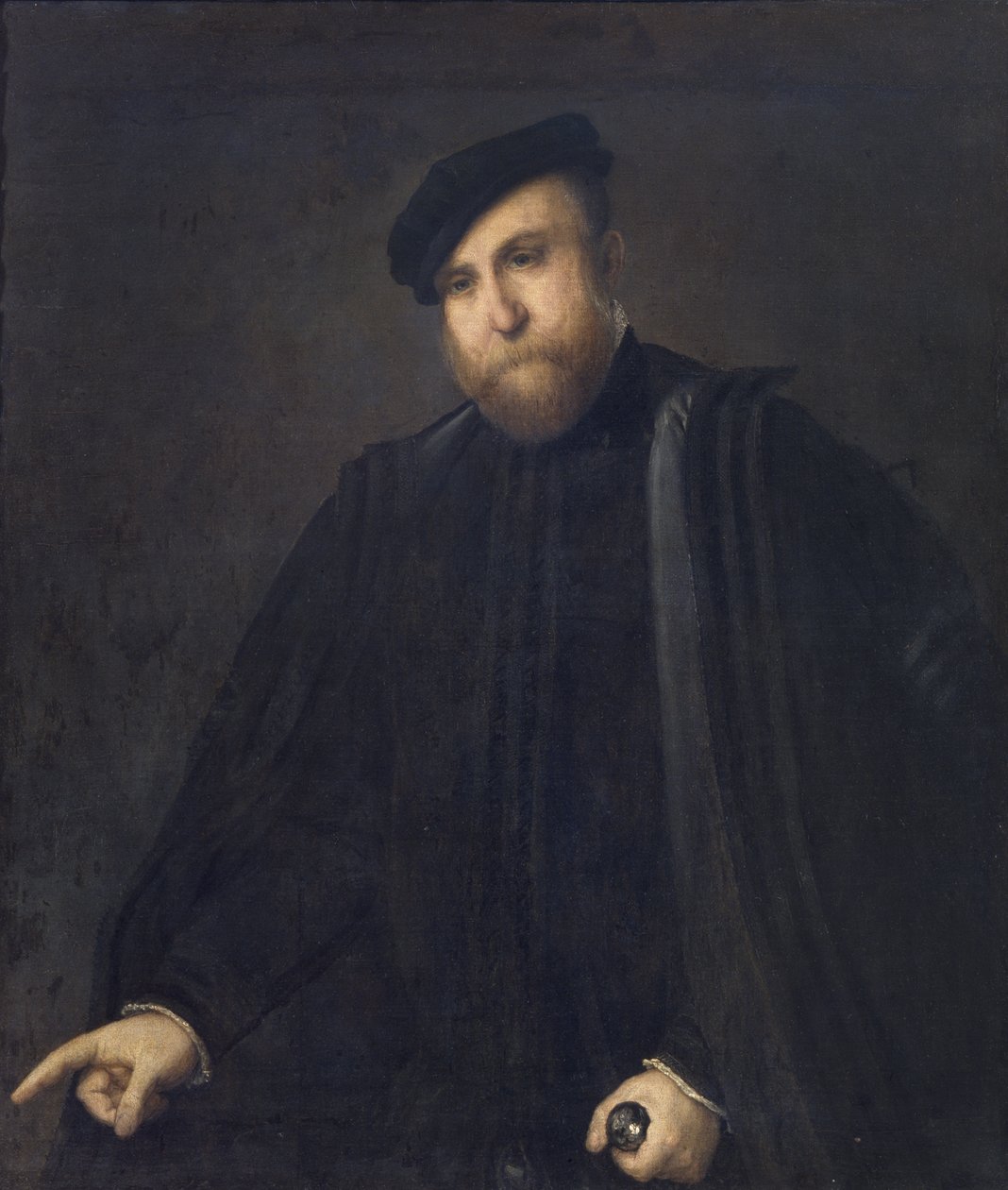 Portret van een heer door Lorenzo Lotto
