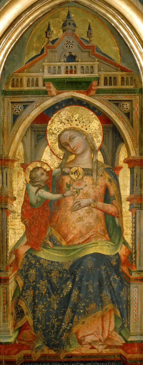 Madonna en Kind, 1372 door Lorenzo Veneziano