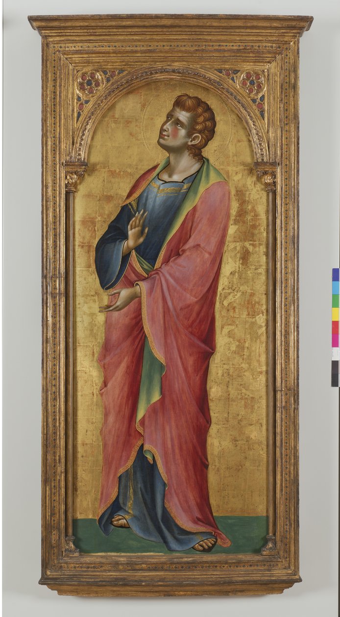Sint Johannes de Evangelist, 1355-57 door Lorenzo Veneziano