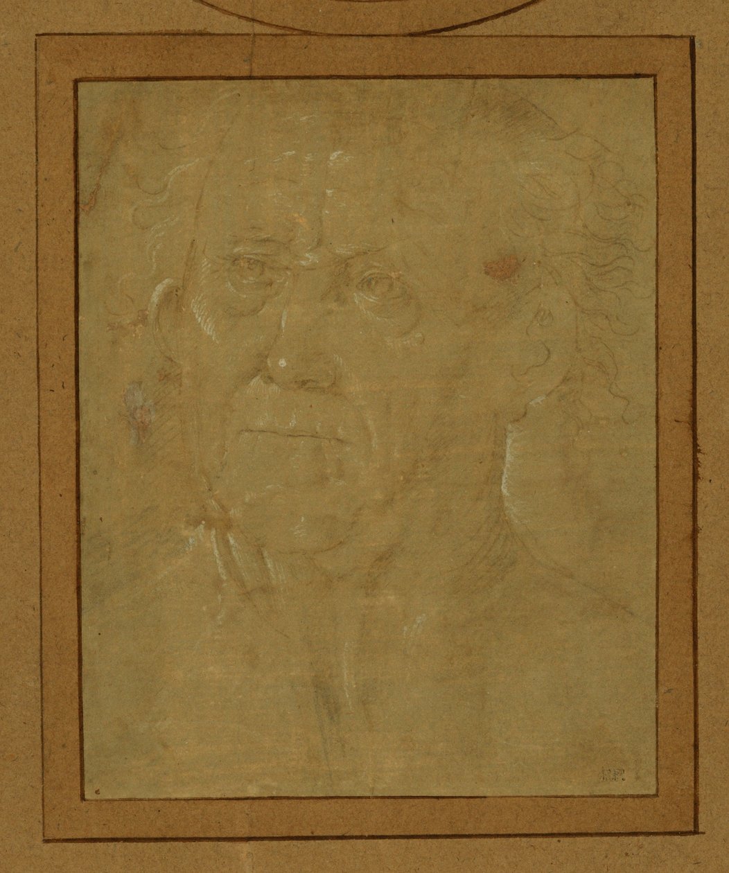 Portret van een oude man ... door Lorenzo di Credi