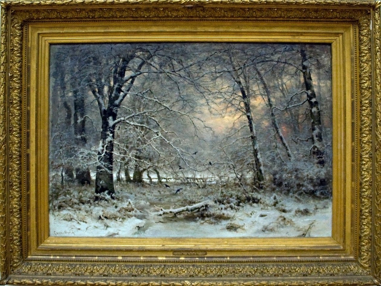 Bos in de Winter door Louis Apol