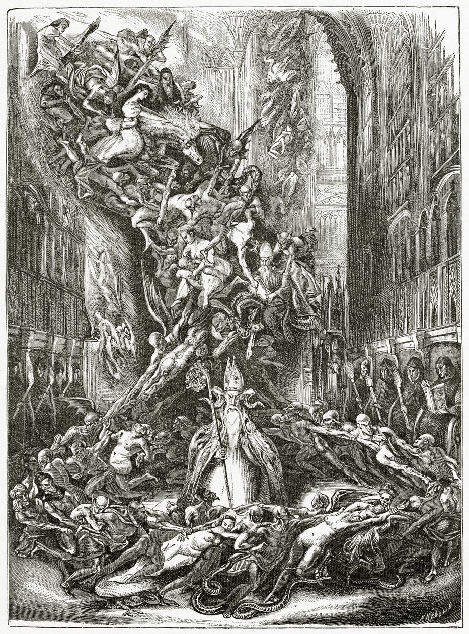 La Ronde du Sabbat, 19e Eeuw door Louis Boulanger