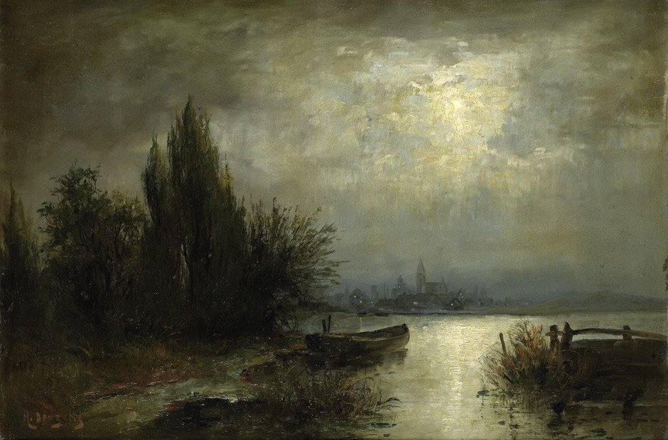 Maanlichtnacht door Louis Douzette