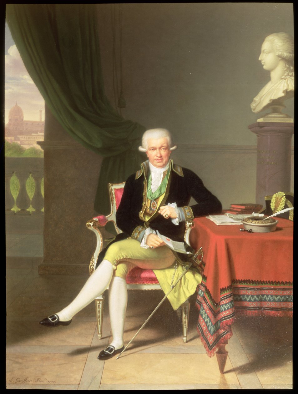Een portret van Johan Claes Lagersvard door Louis Gauffier