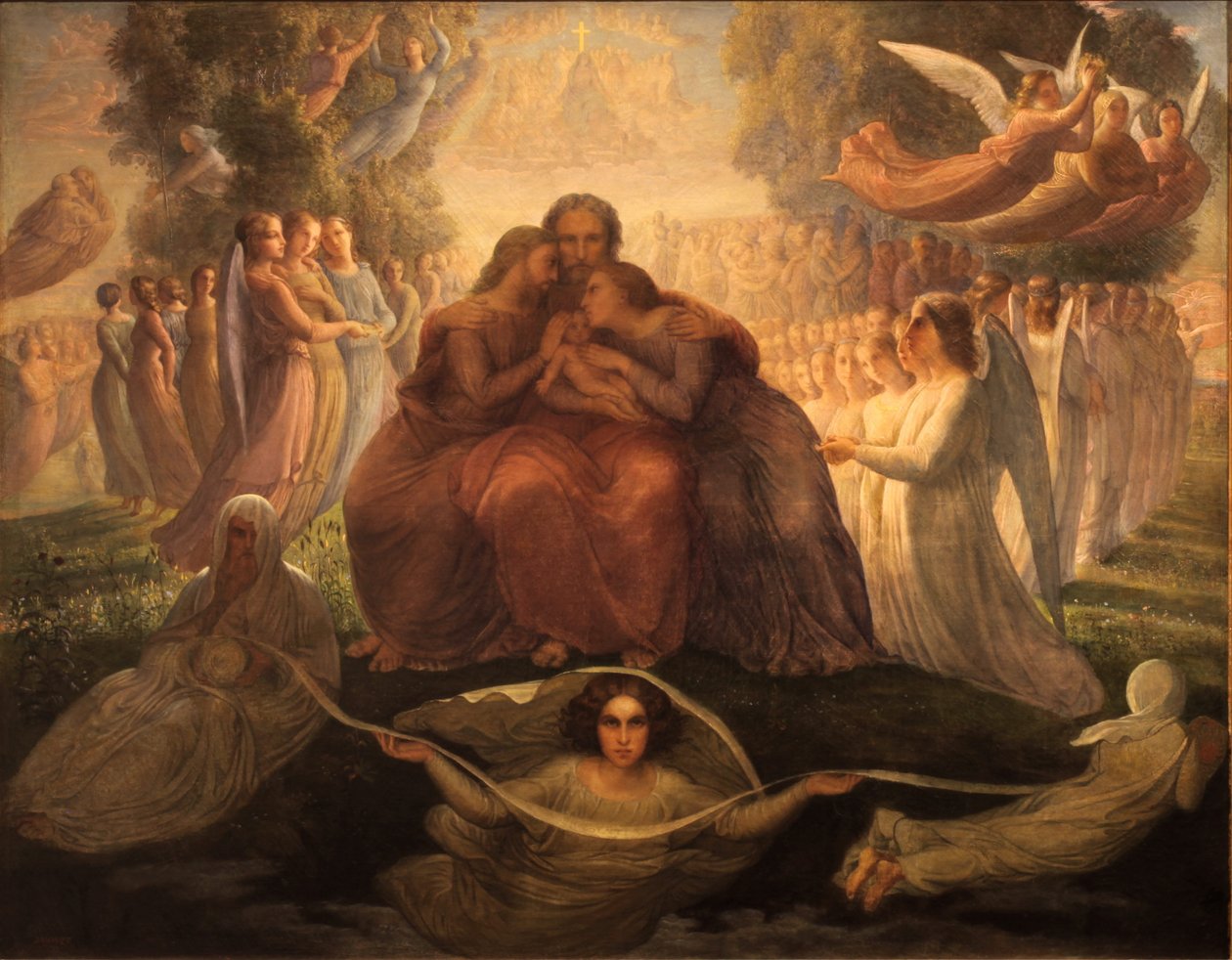 Gedicht van de ziel - Goddelijke generatie door Louis Janmot