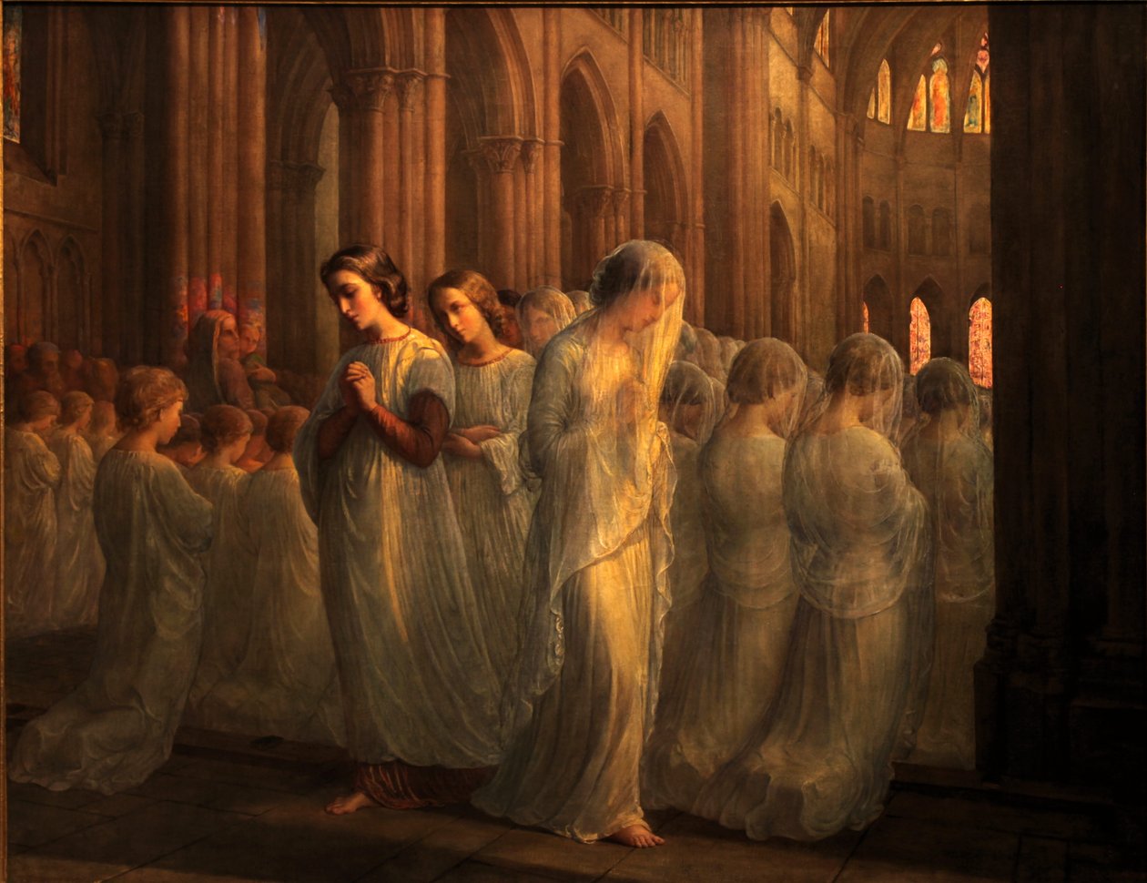 Gedicht van de ziel - Eerste communie door Louis Janmot