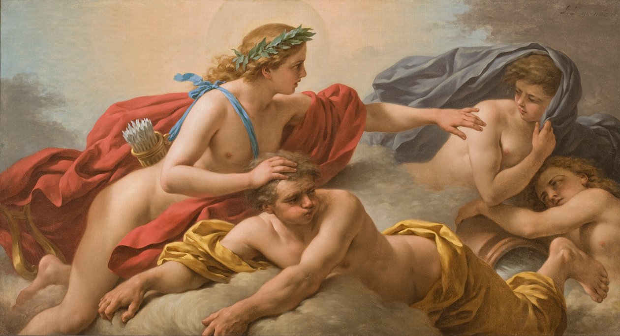 Middag, 1772 door Louis Jean François Lagrenée