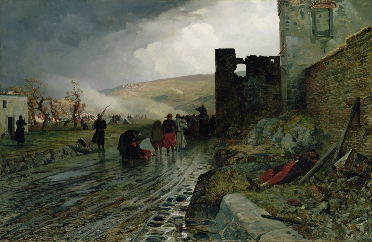 Transport van gevangenen na de inname van Metz in 1870, 1872 door Louis Kolitz
