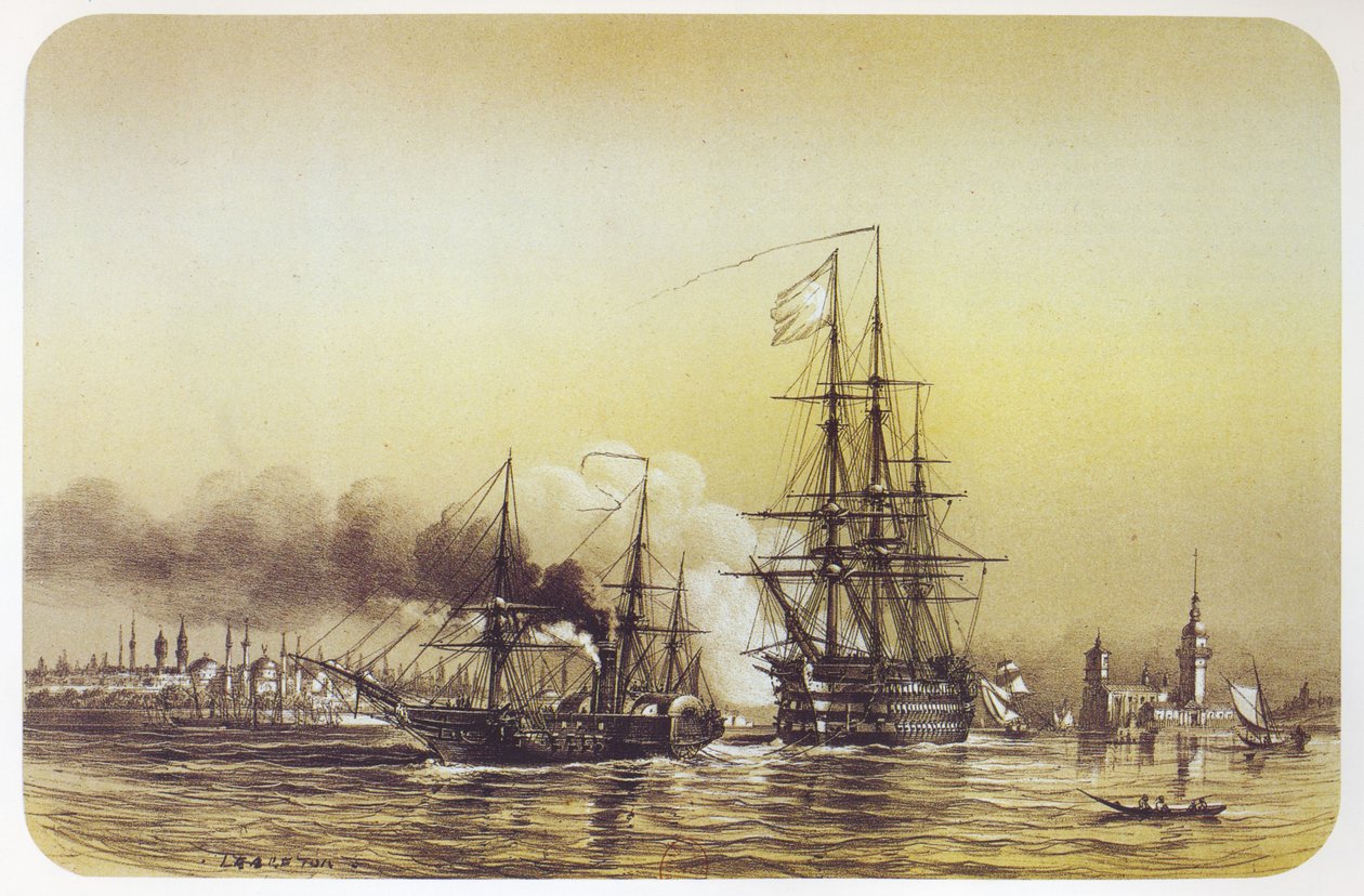 De Friedland nadat ze aan de grond liep in Constantinopel door Louis Le Breton