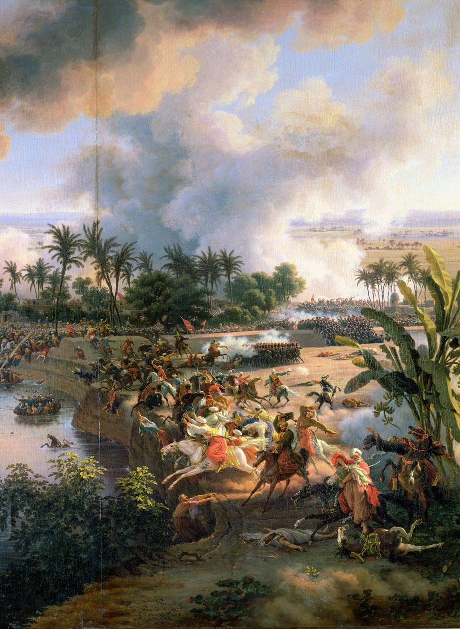 Slag bij de Piramides, 21 juli 1798 (detail) door Louis Lejeune