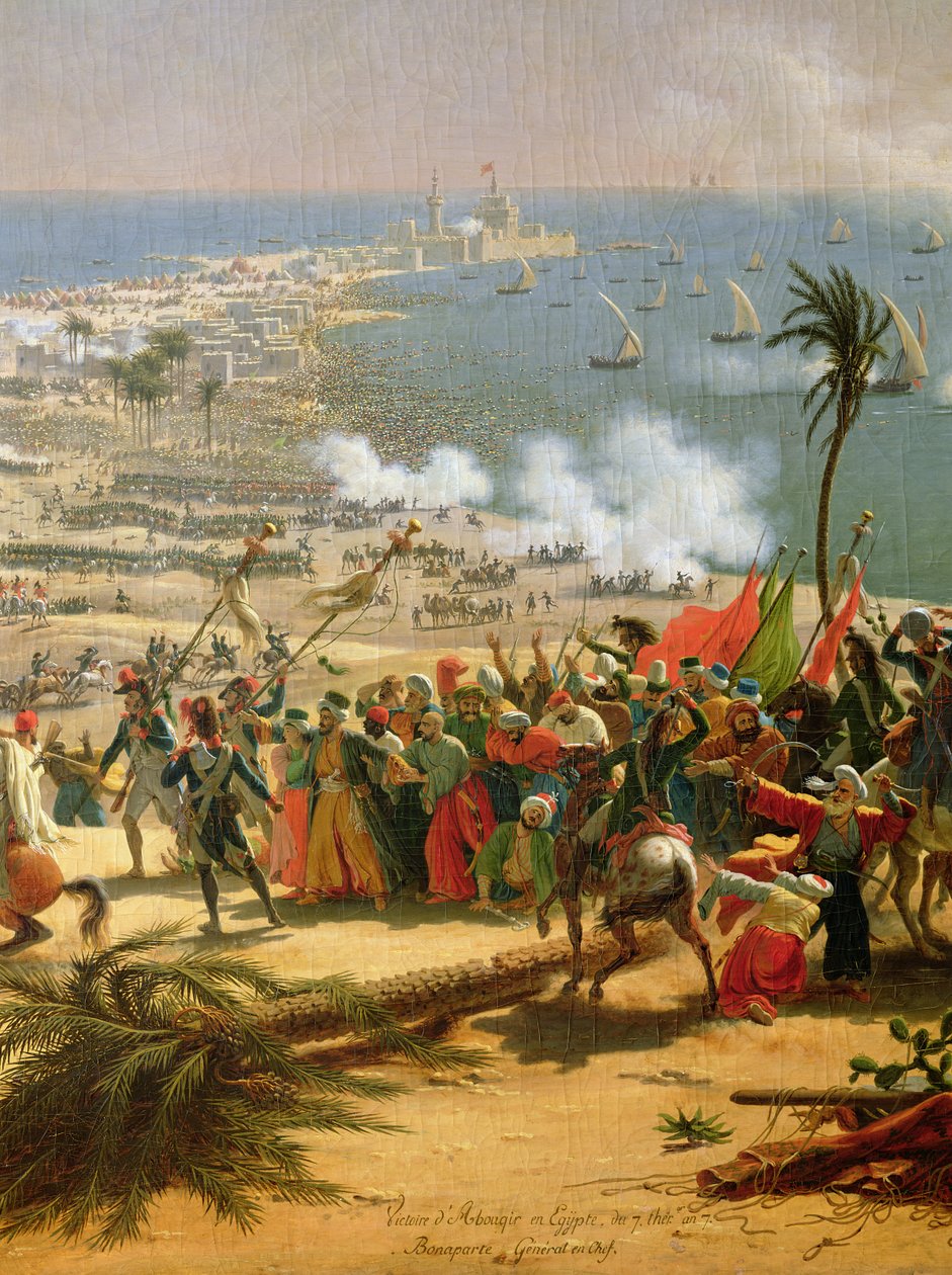 De Slag bij Aboukir, 25 juli 1799 door Louis Lejeune