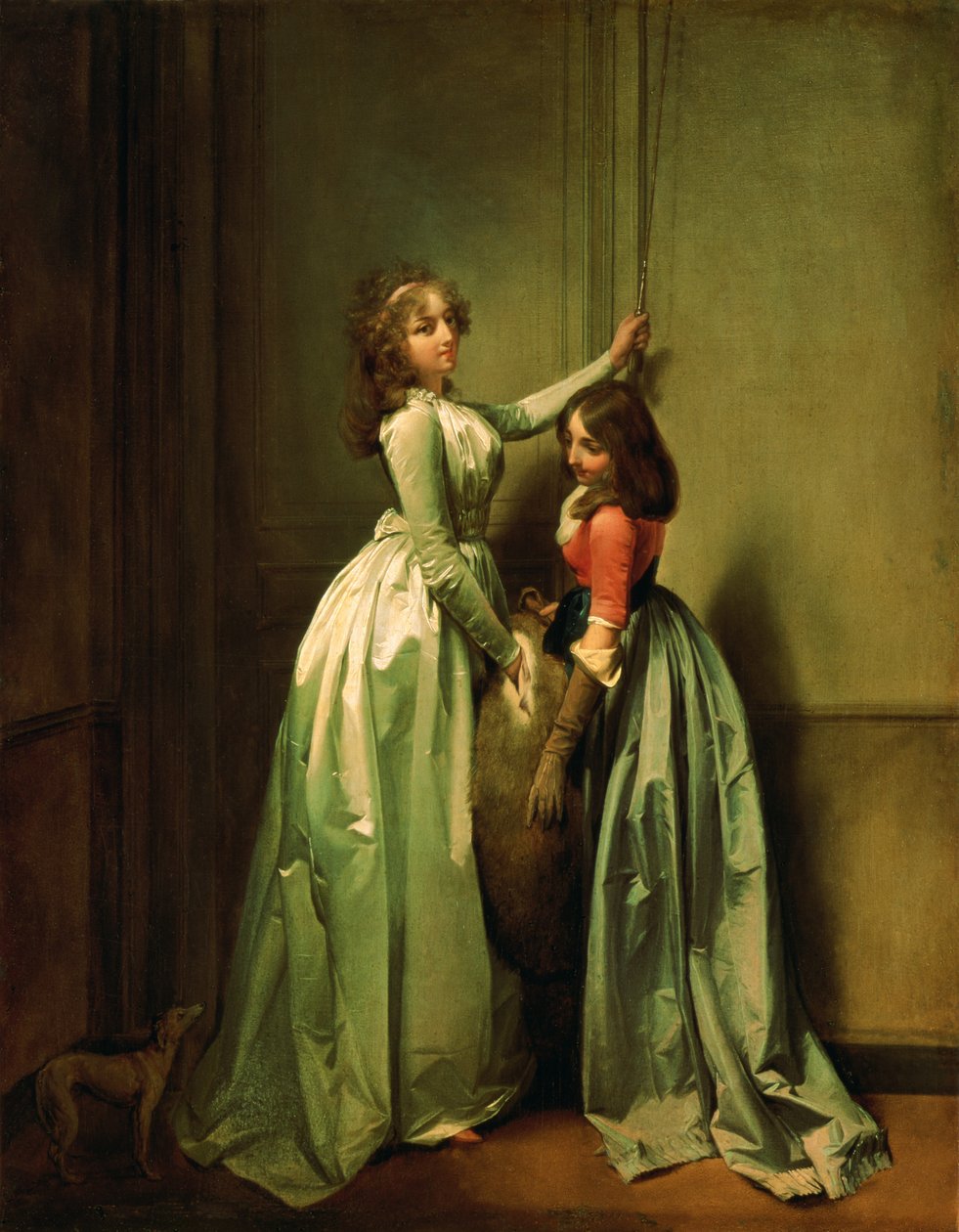 Bij de ingang, 1796-98 door Louis Leopold Boilly