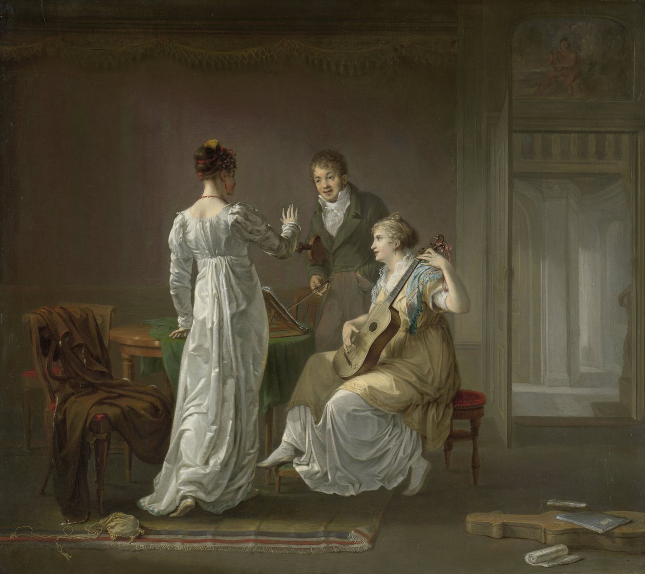 De Muziekles door Louis Moritz