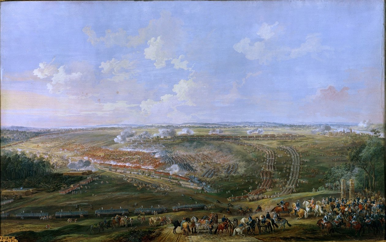 Slag bij Fontenoy, 11 mei 1745 door Louis Nicolas van Blarenberghe