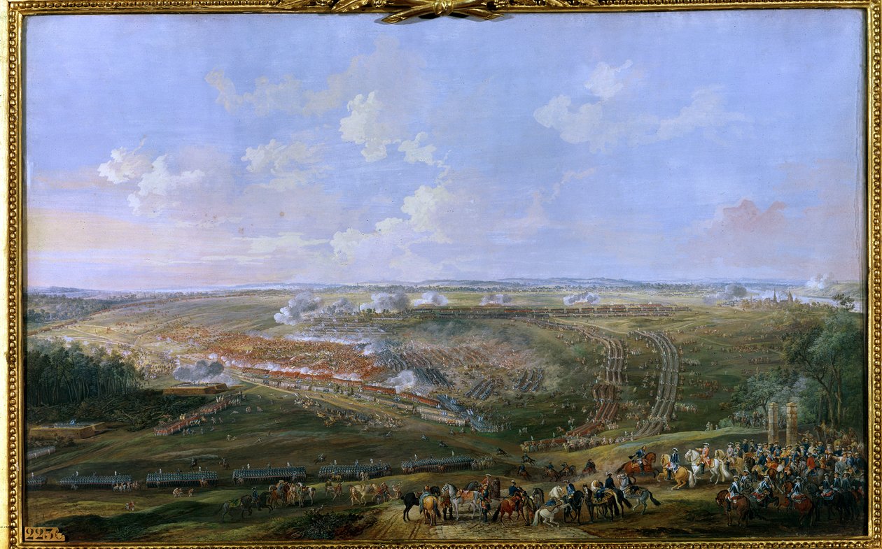 De Slag bij Fontenoy, 11 mei 1745, 1779 door Louis Nicolas van Blarenberghe