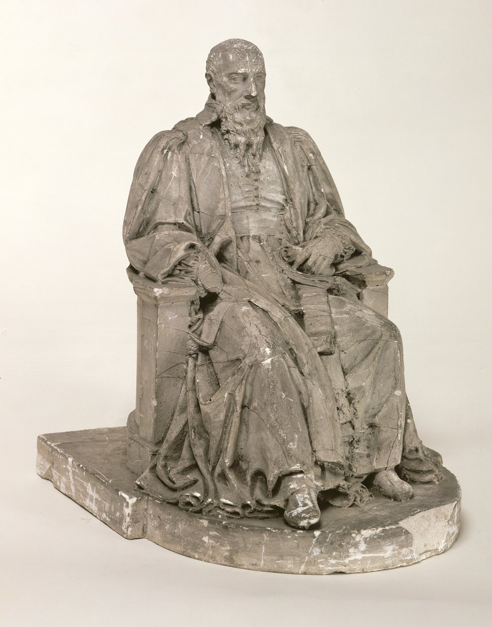 Zittend standbeeld van Michel de L