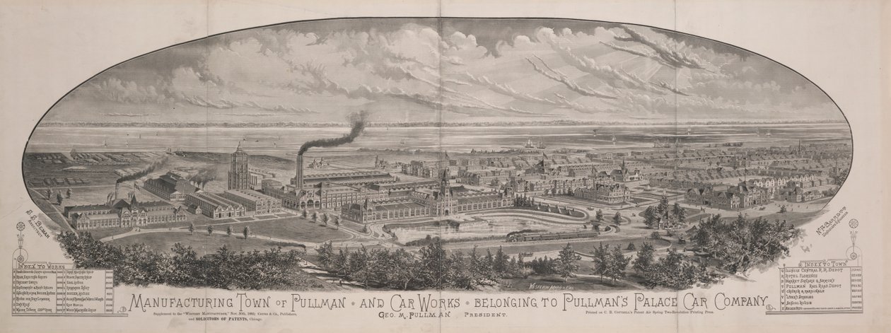 Fabrieksstad Pullman en wagenwerken van Pullman