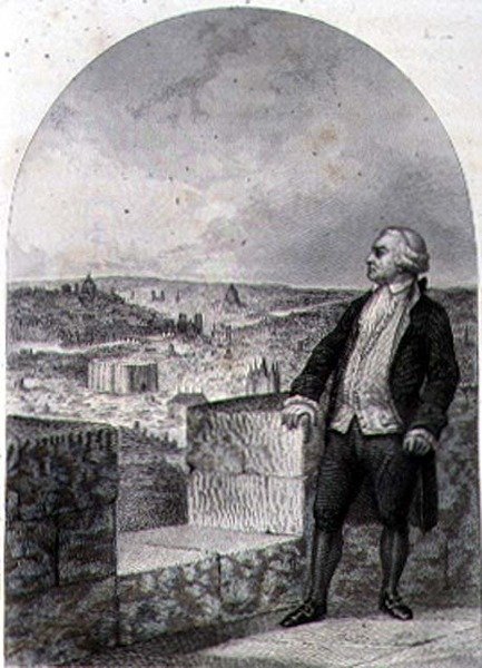 Honore Gabriel Riqueti, Graaf van Mirabeau op de wallen van Parijs, gegraveerd door Philibert Langlois door Louis (after) Marckl