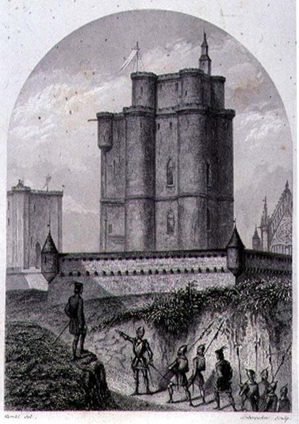 De Donjon van Vincennes, gegraveerd door Schroeder (gravure) door Louis (after) Marckl
