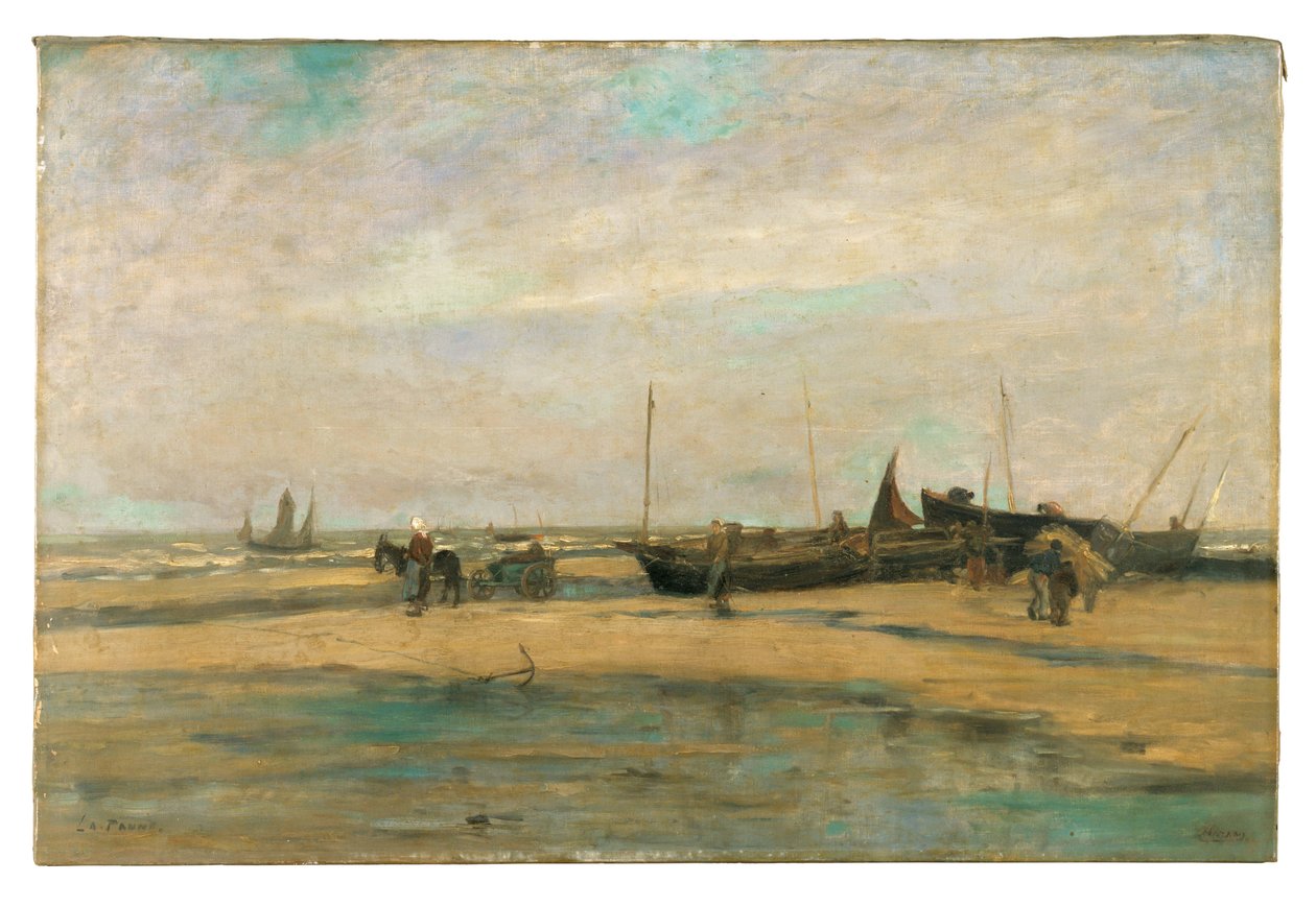 Zeegezicht bij De Panne door Louis Artan