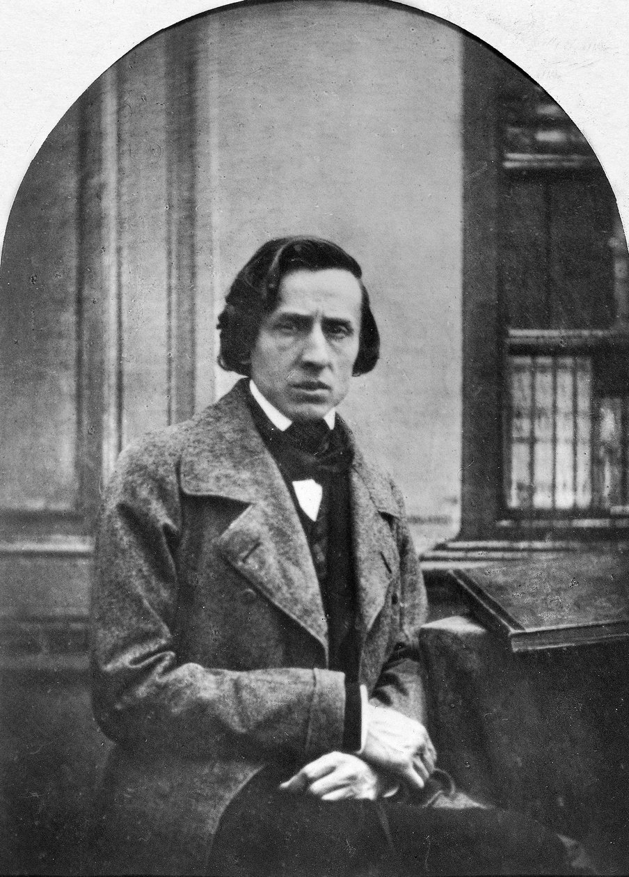 Poolse componist en pianist Frederic Chopin door Louis Auguste Bisson