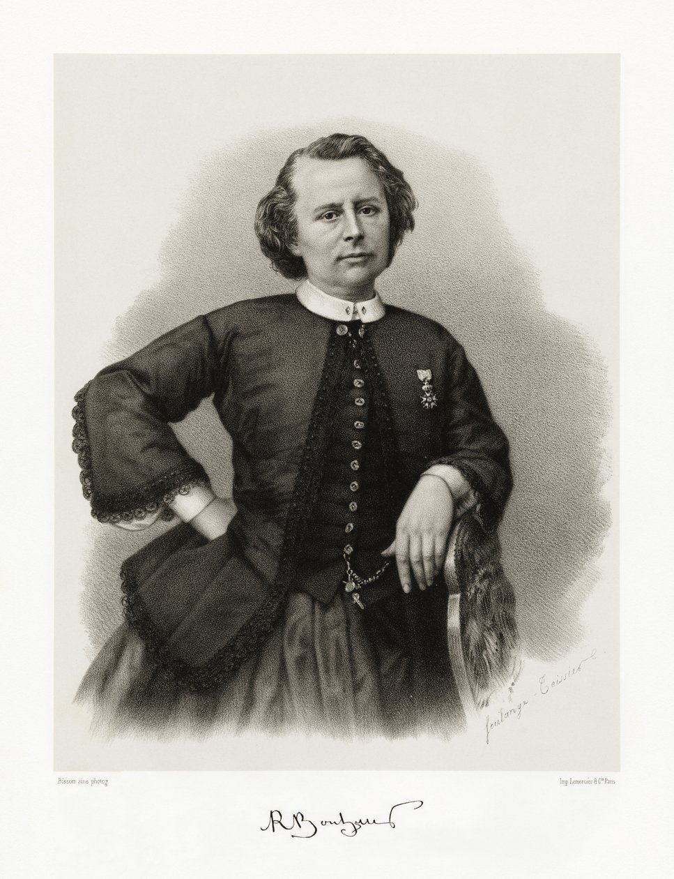 Rosalie Bonheur, 1865-66 door Louis Auguste Bisson